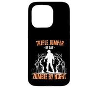 Jersey Triple por día Zombie por la Noche Triple Salto Halloween Carcasa para iPhone 15 Pro