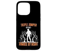 Jersey Triple por día Zombie por la Noche Triple Salto Halloween Carcasa para iPhone 15 Pro MAX