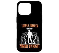 Jersey Triple por día Zombie por la Noche Triple Salto Halloween Carcasa para iPhone 16 Pro