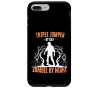Jersey Triple por día Zombie por la Noche Triple Salto Halloween Carcasa para iPhone 7 Plus/8 Plus