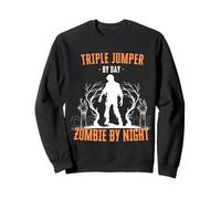Jersey Triple por día Zombie por la Noche Triple Salto Halloween Sudadera