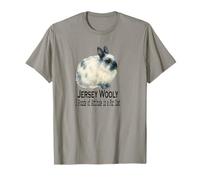 Jersey Wooly Rabbit 3 Libras de Actitud en un Abrigo de Piel Camiseta