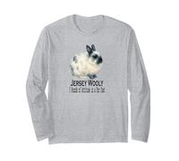 Jersey Wooly Rabbit 3 Libras de Actitud en un Abrigo de Piel Manga Larga