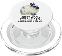 Jersey Wooly Rabbit 3 Libras de Actitud en un Abrigo de Piel PopSockets PopGrip para MagSafe