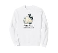 Jersey Wooly Rabbit 3 Libras de Actitud en un Abrigo de Piel Sudadera