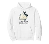 Jersey Wooly Rabbit 3 Libras de Actitud en un Abrigo de Piel Sudadera con Capucha