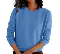 Jerseys de Navidad Blusas Mujer Tallas Grandes Camisas Elegantes Roupas Femininas Rayas Jerséis de Camiseta Navidad Familia Termica T Shirt Pieces Basicas Sudadera Capucha Mujer Azul XL