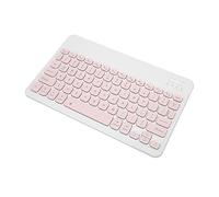 jerss Teclado Inalámbrico, Teclado de Tableta, Modo de Espera Prolongado, Ligero para Teléfonos Inteligentes (Rosa)