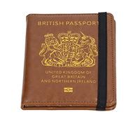 jerss Titular de la Tarjeta de Pasaporte del Reino Unido Titular del Pasaporte Cartera de Viaje Cubierta Antimagnética Titular de Boletos de Cepillo Antirrobo de Múltiples Tarjetas