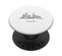 Jerusalén Israel Horizonte Viaje Souvenirs Negro Paisaje Urbano PopSockets PopGrip Adhesivo