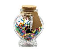 Jeruytgh Frasco Conmemorativo para Pelo De Mascota,Organizador Corazón De Vidrio - Botella Memorial Colectora De Cenizas De Pelos Caninos,para Novio Novia Adultos Estante Escritorio Escuela