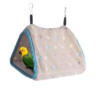 Jeruytgh Hamaca para pájaros | Calentador de pájaros de Peluche | Casa de de pájaro cálido de Invierno portátil, cobertizo Colgante Hamaca pinzón Jaula para hámster Loro