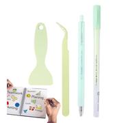 Jeruytgh Juego de bolígrafos de pegamento, herramientas para álbumes de recortes | Kit de 4 bolígrafos de pegamento - Herramienta de creación de manualidades para arte en papel, collage, creación de