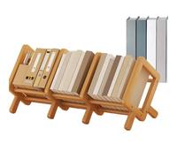 Jeruytgh Organizador de libros, estante de escritorio | Estantería de organizador de escritorio expandible | Pantalla de libros ajustable, organización de ahorro de espacio multifuncional para la mesa