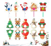 Jeruytgh Soportes para dulces de Navidad, decoración de alce de Navidad, bonitos suministros de fiesta para pan de azúcar, postre, chocolate, eventos, bufé, mesa, oficina, hogar, boda, familia