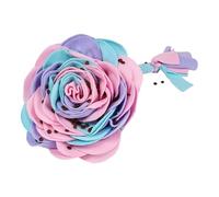 Jeruytgh Tapete para olfatear para perros, dispensador de comida para perros, con diseño de rosas y flores lentas, almohadilla de olfateo, juguete de estimulación mental para razas pequeñas y medianas