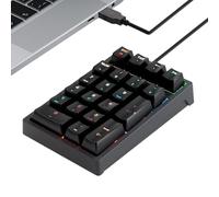 Jeruytgh Teclado Numérico para Computadora - De 17 Teclas Multifunción | Panel Numérico Externo con Conexión por Cable - para Contabilidad, Portátil, PC De Sobremesa, Programadores, Contables Y