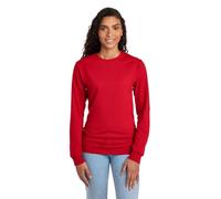 Jerzees Camiseta Negra de Manga Larga para Hombre, Rojo (True Red), M