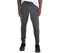 Jerzees Fleece Jogger Pant Pantalones Deportivos, Negro Jaspeado/Negro, M para Hombre