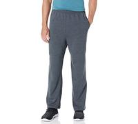 Jerzees Men's Adult Open Bottom Sweatpants, Black Heather, Large