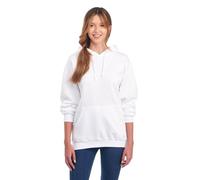 Jerzees Men's Black Adult Pullover Hooded Sweatshirt, White, X-Large