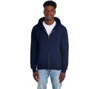 Jerzees NuBlend - Sudaderas con Capucha y Sudaderas de Forro Polar para Hombre, Mezcla de algodón, Tallas S-3X, Cierre Completa, Color Azul Marino., Large
