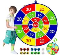 Jesitai 25.5 Inches Juego de Dardos de Doble Cara para niños,Juego de Mesa, Juegos de Interior y Exterior y Regalos de Fiesta de cumpleaños,Apto para niños de 3 4 5 6 7 8 9 10 11 12 años(65cm)