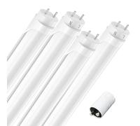 JESLED T8 Tubo LED 120 cm Tipo B, 6000K Super Brillante - Iluminación para Bajo Armario, Sótano y Garaje - 4 Piezas