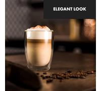 GLASWERK - Vasos de Café de Latte Macchiato (2 x 330 ml), Tazas Café Cristal Doble Pared de Borosilicato, Tazas Café Grandes, Vasos Térmicos aptos Lavavajillas, Juego de 2 tazas