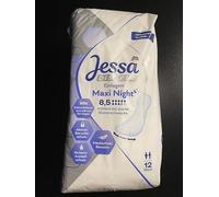 Jessa Compresas discretas para incontinencia Maxi Night, 12 unidades, 8,5