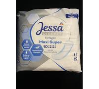 Jessa Compresas discretas para incontinencia Maxi Super, 10 unidades