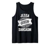 JESSA Cute Queen Of Sarcasm JESSA Name Camiseta sin Mangas