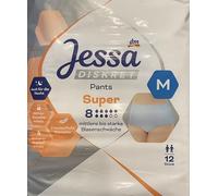 Jessa Diskret Pants - Pantalones para incontinencia (talla M, 12 unidades)