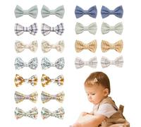 JESSCAT 22 pinzas para el pelo de bebé, lazos totalmente forrados y antideslizantes, accesorios para el cabello fino hecho a mano, accesorios para el cabello para bebés y niños pequeños, cabello fino,