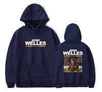 Jesse Welles Merch Middle Earth World Tour Sudadera con capucha de manga larga para fanáticos, trajes casuales para hombres y mujeres, azul marino, S