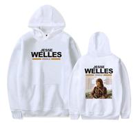 Jesse Welles Merch Middle Earth World Tour Sudadera con capucha de manga larga para fanáticos, trajes casuales para hombres y mujeres, blanco, S