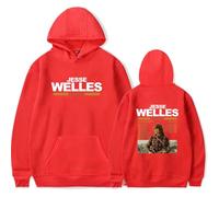 Jesse Welles Merch Middle Earth World Tour Sudadera con capucha de manga larga para fanáticos, trajes casuales para hombres y mujeres, rosso, S