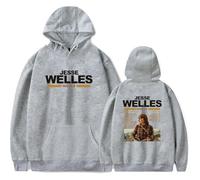 Jesse Welles Merch Middle Earth World Tour Sudadera con capucha de manga larga para fanáticos, trajes casuales para hombres y mujeres, gris, S