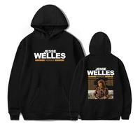 Jesse Welles Merch Middle Earth World Tour Sudadera con capucha de manga larga para fanáticos, trajes casuales para hombres y mujeres, Negro, S