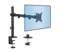 Jessica Bae Soporte de Brazo para Monitor único | Soporte de Escritorio | para 19 21 24 27 29 30 32 Pulgadas VESA 75100 Pantalla de computadora Compatible | Abrazadera en C y Base de Ojal