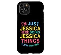 Jessica está aquí Haciendo Cosas Divertidas con el Nombre de Jessica Carcasa para iPhone 11 Pro