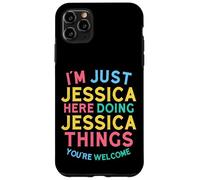 Jessica está aquí Haciendo Cosas Divertidas con el Nombre de Jessica Carcasa para iPhone 11 Pro MAX