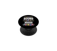 Jessica Personalized Women's Gift Custom Jessica PopSockets PopGrip Adhesivo