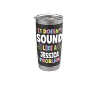 JESSICA Personalized Women's Gift Custom JESSICA Vaso térmico de acero inoxidable de doble pared