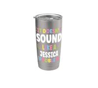 JESSICA Personalized Women's Gift Custom JESSICA Vaso térmico de acero inoxidable de doble pared