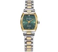 Jessica Simpson Diamond Collection - Reloj para mujer, cuarzo clásico, banda de metal, cara de cristal facetado barrle, elegante reloj de vestir para mujer