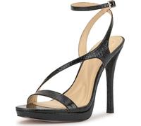 Jessica Simpson Dixia para mujer, Serpiente esmaltada negra, 35.5 EU