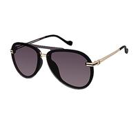 Jessica Simpson J6195 - Gafas de sol modernas de aviador con protección UV400, regalos glamurosos para ella, 65 mm, Mate negro, 65 mm