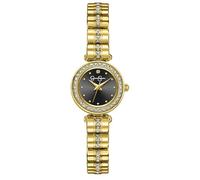 Jessica Simpson Reloj de pulsera de metal para mujer, esfera redonda de cristal, movimiento clásico de cuarzo, elegante reloj de vestir para mujer