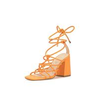 Jessica Simpson Women's Ozias Lace Up Sandal Heeled, Mango, 6